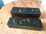 2 oude lakwerk kistjes (Chinees / Japans)., Ophalen of Verzenden
