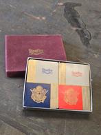 WWII US double deck Stauffer playing cards, Verzamelen, Ophalen of Verzenden, Landmacht, Amerika, Embleem of Badge