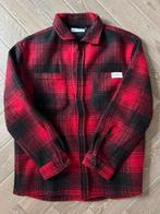 Rood/Zwart Geruit Overhemdjas - Maat M, Ophalen of Verzenden, Zo goed als nieuw, Maat 48/50 (M), Rood