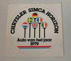 Sticker Chrysler Simca Horizon auto van het jaar 1979, Ophalen of Verzenden, Nieuw, Auto of Motor