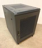15U serverkast met geperforeerde deuren 60x80x86cm + extra's, Ophalen, Zo goed als nieuw, Geperforeerd, Geperforeerd