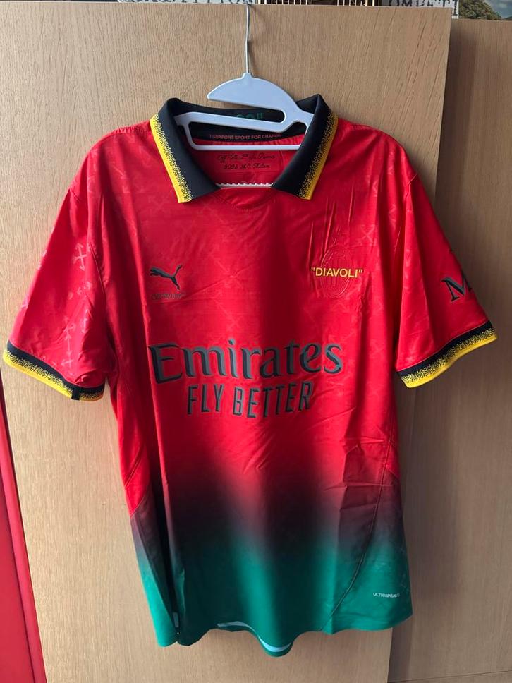 AC Milan Shirt Puma x OFF White 2024-2025 Authentic, Kleding | Heren, T-shirts, Nieuw, Maat 56/58 (XL), Rood, Ophalen of Verzenden
