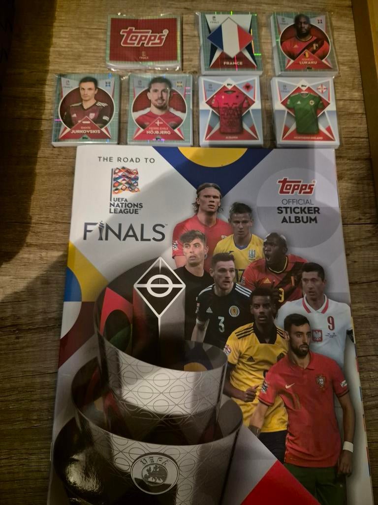 Topps Nations League  album + complete set 1e editie, Verzenden, Zo goed als nieuw