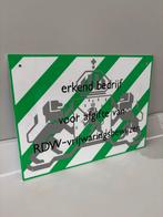 RDW Vrijwaringsbewijzen Gevelbord / Wandbord, Verzenden, Nieuw, Reclamebord