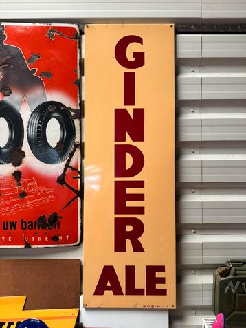 Vintage Ginder Ale Reclamebord beschikbaar voor biedingen