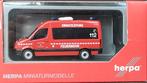 Volkswagen Crafter Feuerwehr 1;87 H0 Herpa Pol, Hobby en Vrije tijd, Ophalen of Verzenden, Nieuw, Auto, Herpa