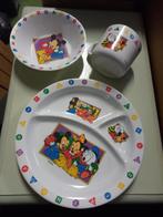 Leuk vintage Disney servies melamine, Huis en Inrichting, Keuken | Servies, Overige materialen, Gebruikt, Overige typen, Ophalen of Verzenden