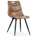 Eetkamerstoel Barossa -PU-leer- Victory Cognac, Ophalen, Bruin, Nieuw, Leer
