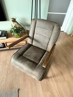 Fauteuil Ivar Leen Bakker olijfgroen, Huis en Inrichting, Fauteuils, Ophalen, 75 tot 100 cm, Zo goed als nieuw, Stof