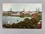 Hamburg.    Alsterpanorama mit Lombardsbrücke, Gelopen, Duitsland, Ophalen of Verzenden, Voor 1920