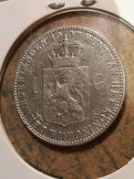 Een  gulden Wilhelmina 1907, Postzegels en Munten, Munten | Nederland, Ophalen of Verzenden, Koningin Wilhelmina, 1 gulden, Zilver