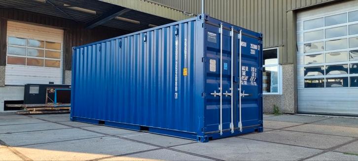 20ft containers zeecontainer opslagcontainer donkerblauw, Zakelijke goederen, Machines en Bouw | Keten en Containers, Ophalen of Verzenden