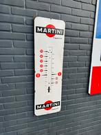 Vintage Martini Thermometer Emaille Reclamebord, Ophalen, Reclamebord, Gebruikt, .