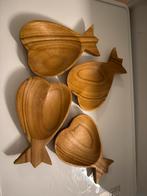 Acai houten schaaltjes uit Bali nieuw, Schaal, Nieuw, Ophalen of Verzenden, Overige vormen