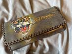 Leren Ed Harley portemonnee by christian audigier, Overige merken, Nieuw, Ophalen of Verzenden, Met knipsluiting