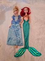 2 Leuke Disney  Barbie Poppen - Ariel & Assepoeste, Ophalen of Verzenden, Gebruikt, Barbie