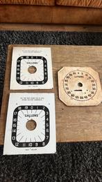 Oude emaille tellerplaat wijzerplaat benzinepomp, Antiek en Kunst, Ophalen of Verzenden