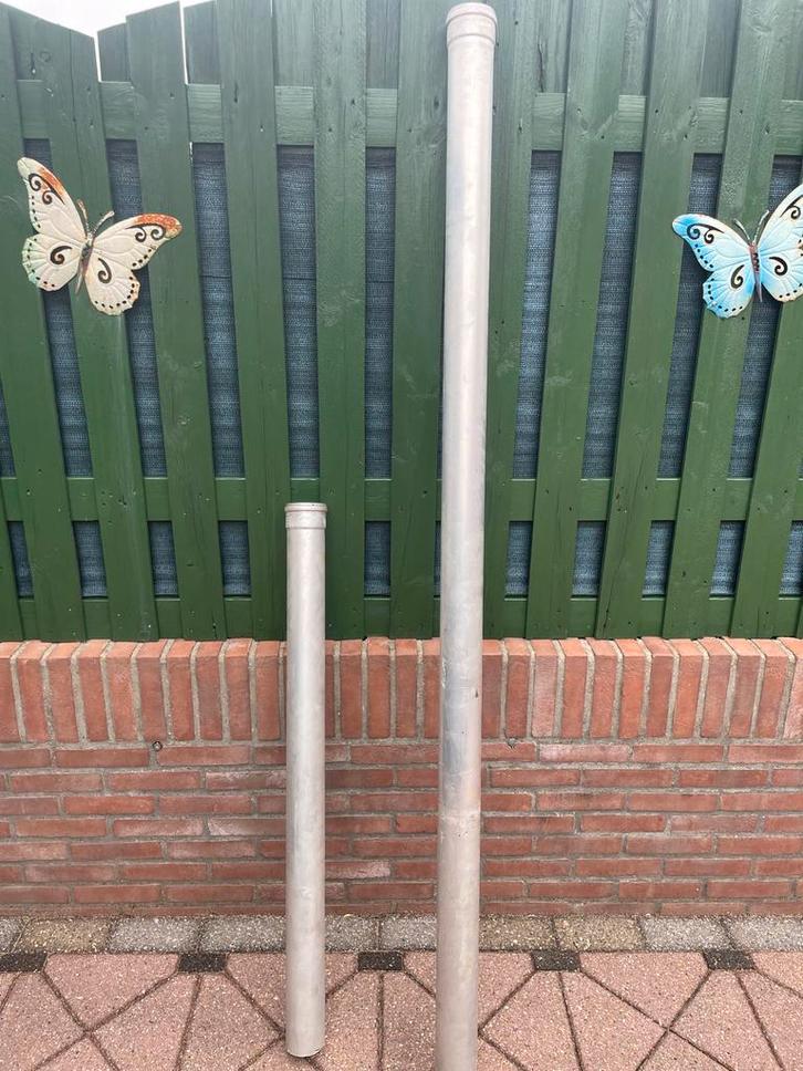 Aluminium buizen Cocfix + Bochten, Doe-het-zelf en Verbouw, Buizen en Afvoer, Gebruikt, Rechte buis, Aluminium, Minder dan 2 meter
