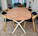 Prachtige visgraat Table du sud eettafel 6 pers., Huis en Inrichting, Tafels | Eettafels, Ophalen, 100 tot 150 cm, Eikenhout, 200 cm of meer
