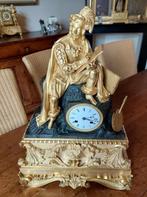 Grote Franse vergulde pendule, omstreeks 1830-1840, Antiek en Kunst, Ophalen