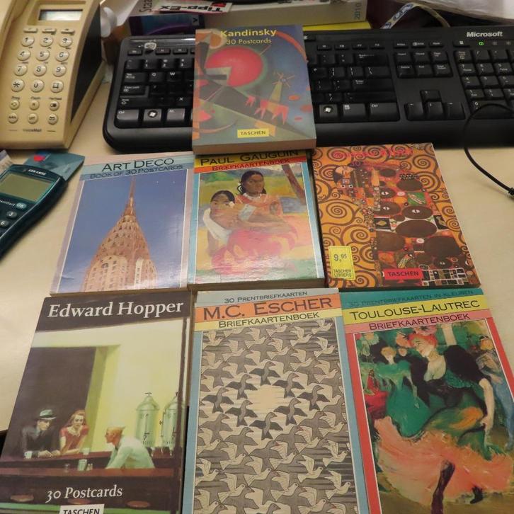 ansichtkaarten kunst Taschen heel boek vol Gauguin, Klimt en, Verzamelen, Ansichtkaarten | Themakaarten, Ongelopen, Cultuur en Media
