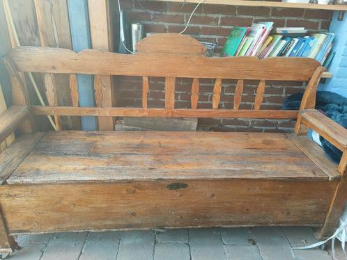Nostalgische klepbank, Antiek en Kunst, Antiek | Meubels | Stoelen en Banken, Ophalen