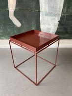 TRAY TABLE M L40 X W40 CHOCOLATE HIGH GLOSS, Huis en Inrichting, Ophalen, Minder dan 55 cm, Gebruikt, Rond