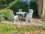 Nog stevig tuinset, Tuin en Terras, Tuinsets en Loungesets, Ophalen, 4 zitplaatsen, Kunststof, Gebruikt