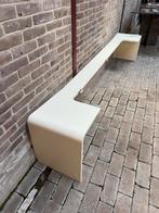 Auping auronde nachtkastjes achterwand 48cm hoog 180 breed, Ophalen of Verzenden, Hout