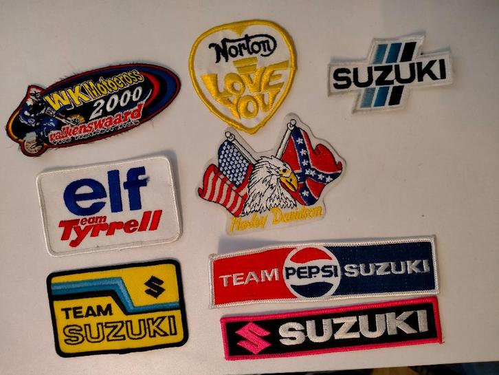 Norton Team Suzuki Harley Davidson vintage patches embleem, Hobby en Vrije tijd, Naaien en Fournituren, Nieuw, Overige typen, Ophalen of Verzenden