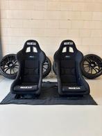 Sparco REV QRT (FIA goedkeuring) schaalstoelen (Incl. Frames, Ophalen, Zo goed als nieuw