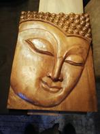 Teakhouten sculptuur 40 x50 en 4cm dik, Ophalen, Zo goed als nieuw