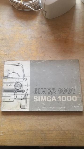 Simca 1000 div handleidingen  beschikbaar voor biedingen