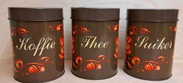 Voorraadblikken - koffie thee suiker beschikbaar voor biedingen