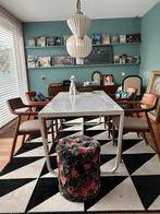 Eettafel van Furnified | wit | marmer, Huis en Inrichting, Tafels | Eettafels, Ophalen, 50 tot 100 cm, Zo goed als nieuw, 150 tot 200 cm