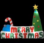 Kerstboom Merry Christmas opblaasbaar LED 240x188cm, Diversen, Kerst, Ophalen, Nieuw