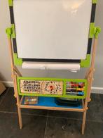 Schoolbord krijtbord en whiteboard met krijtjes en magneten, Ophalen, Gebruikt, Krijtbord