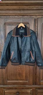 Bomberjas, Verzenden, Zwart, Maat 42/44 (L), Leather Sound