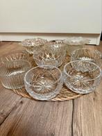 Glazen schaaltjes 9 stuks, Ophalen, Overige stijlen, Glas, Schaal of Schalen