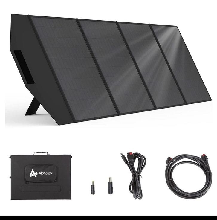 AlphaEss 200W Opvouwbaar Zonnepaneel, Caravans en Kamperen, Camper-accessoires, Nieuw, Ophalen of Verzenden