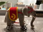 steiff olifant op ijzeren wieltjes, Ophalen of Verzenden