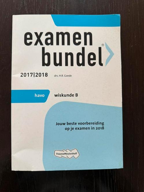 Examenbundel Wiskunde B 2017/2018, Boeken, Schoolboeken, Zo goed als nieuw, Nederlands, HAVO, Ophalen of Verzenden