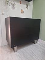 Kidsmill commode Modular zwart, zilveren poten, Ophalen, 50 tot 70 cm, 100 cm of meer, Zo goed als nieuw