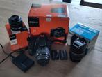 Sony Alpha 58 met 3 lenzen + accessoires, Gebruikt, Spiegelreflex, Sony, 8 keer of meer