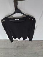 *ANNA VAN TOOR* ZWARTE LUXE TRUI MET PRACHTIGE KNOPEN., Kleding | Dames, Zwart, Ophalen of Verzenden, Zo goed als nieuw, ANNA VAN TOOR.