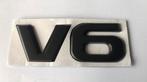 V6 embleem logo mat zwart, Verzenden