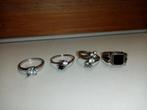 Lot antieke ringen, Verzenden, Zilver, Ring, Met edelsteen