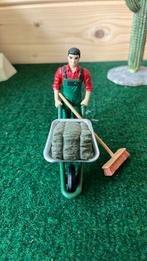 Schleich boer met kruiwagen, Ophalen of Verzenden, Zo goed als nieuw, Paard, Beeldje of Figuurtje