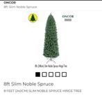 Compacte hoge kerstboom 240h x 65 mx breed onder ., Diversen, Kerst, Ophalen, Zo goed als nieuw