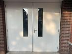 Openslaande garagedeuren (224x232,3cm), Ophalen, Gebruikt, Buitendeur, Hout